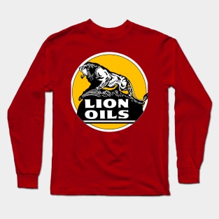 Lion Oils vintage sign reproduction Long Sleeve T-Shirt